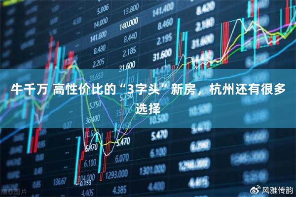 牛千万 高性价比的“3字头”新房，杭州还有很多选择
