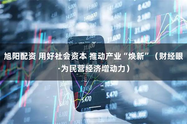 旭阳配资 用好社会资本 推动产业“焕新”（财经眼·为民营经济增动力）