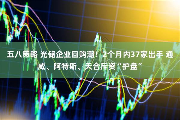 五八策略 光储企业回购潮！2个月内37家出手 通威、阿特斯、天合斥资“护盘”