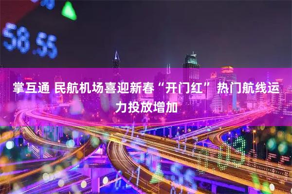 掌互通 民航机场喜迎新春“开门红” 热门航线运力投放增加